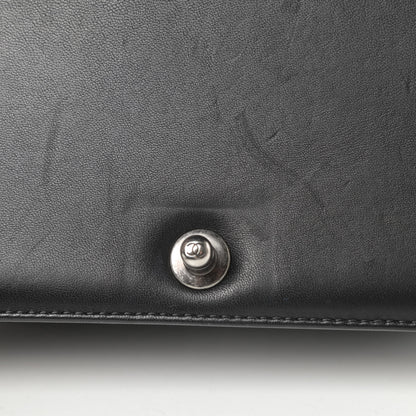 Chanel Lambskin Quilted Medium Boy Flap Black 13 of 19