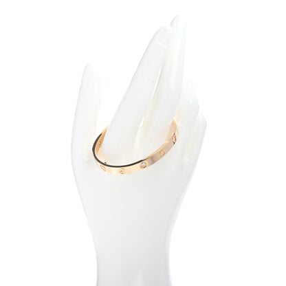 Cartier 18K Yellow Gold 4 Diamond LOVE Bracelet 16 2 of 5