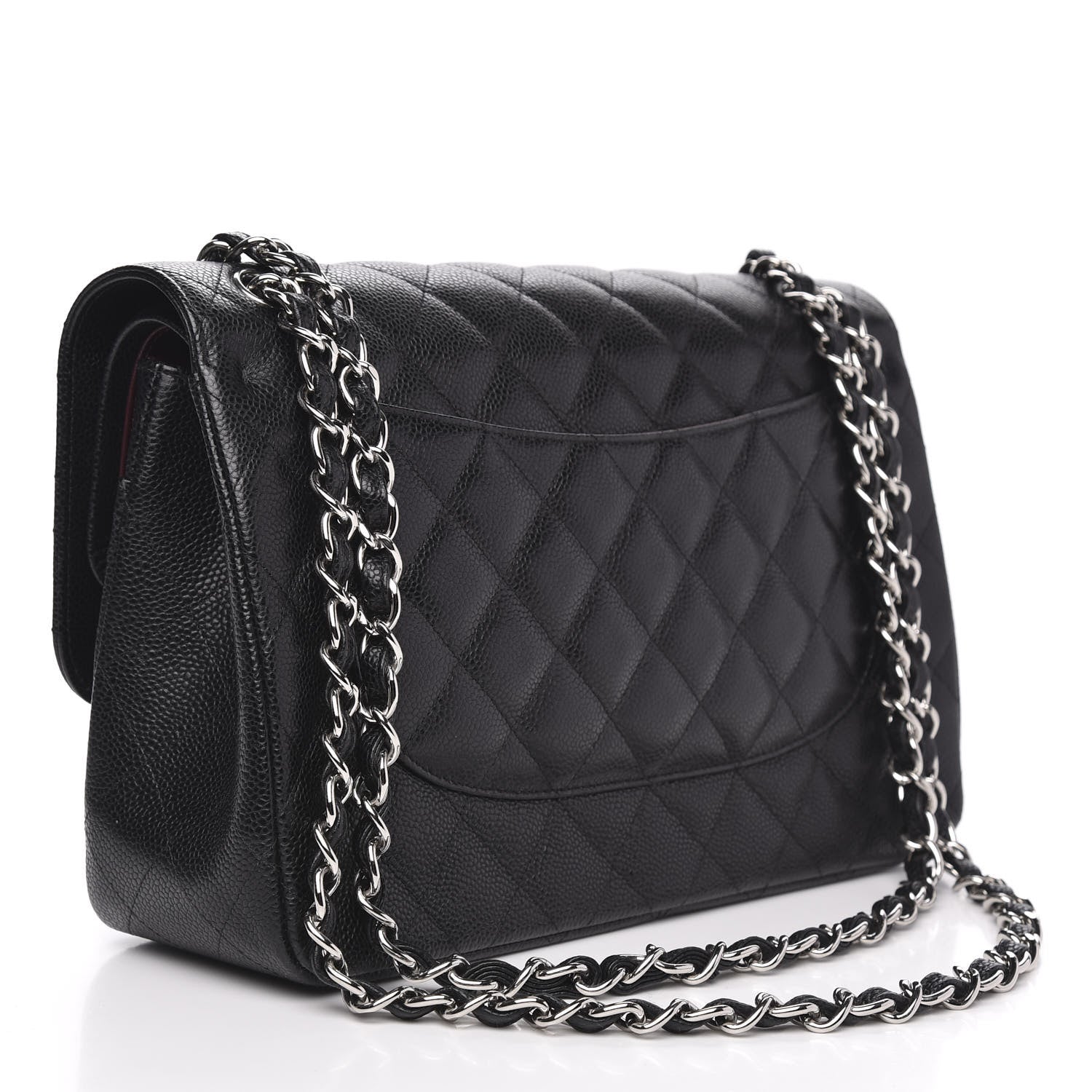 Chanel Caviar Quilted Jumbo Double Flap Black 3 of 10