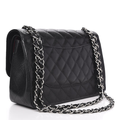 Chanel Caviar Quilted Jumbo Double Flap Black 3 of 10