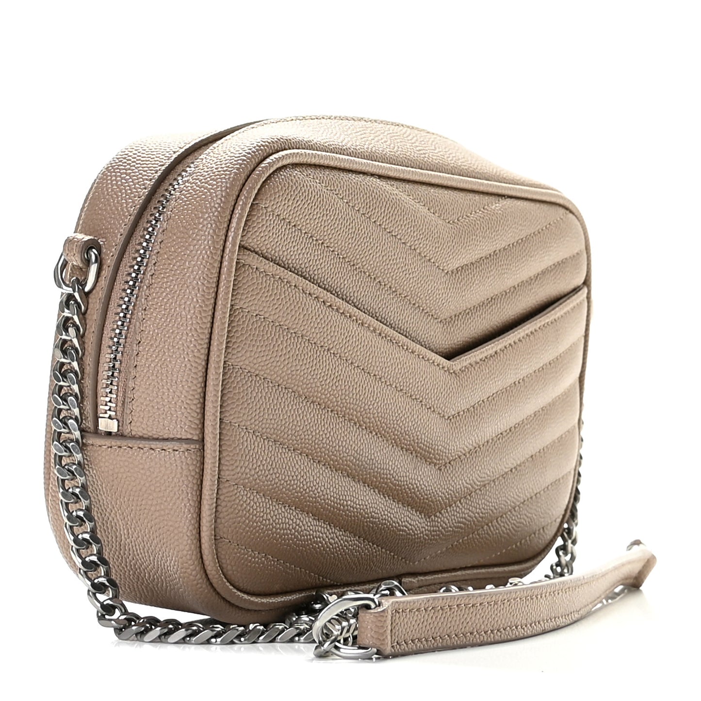 Grain De Poudre Matelasse Monogram Mini Lou Camera Bag Gold Sand