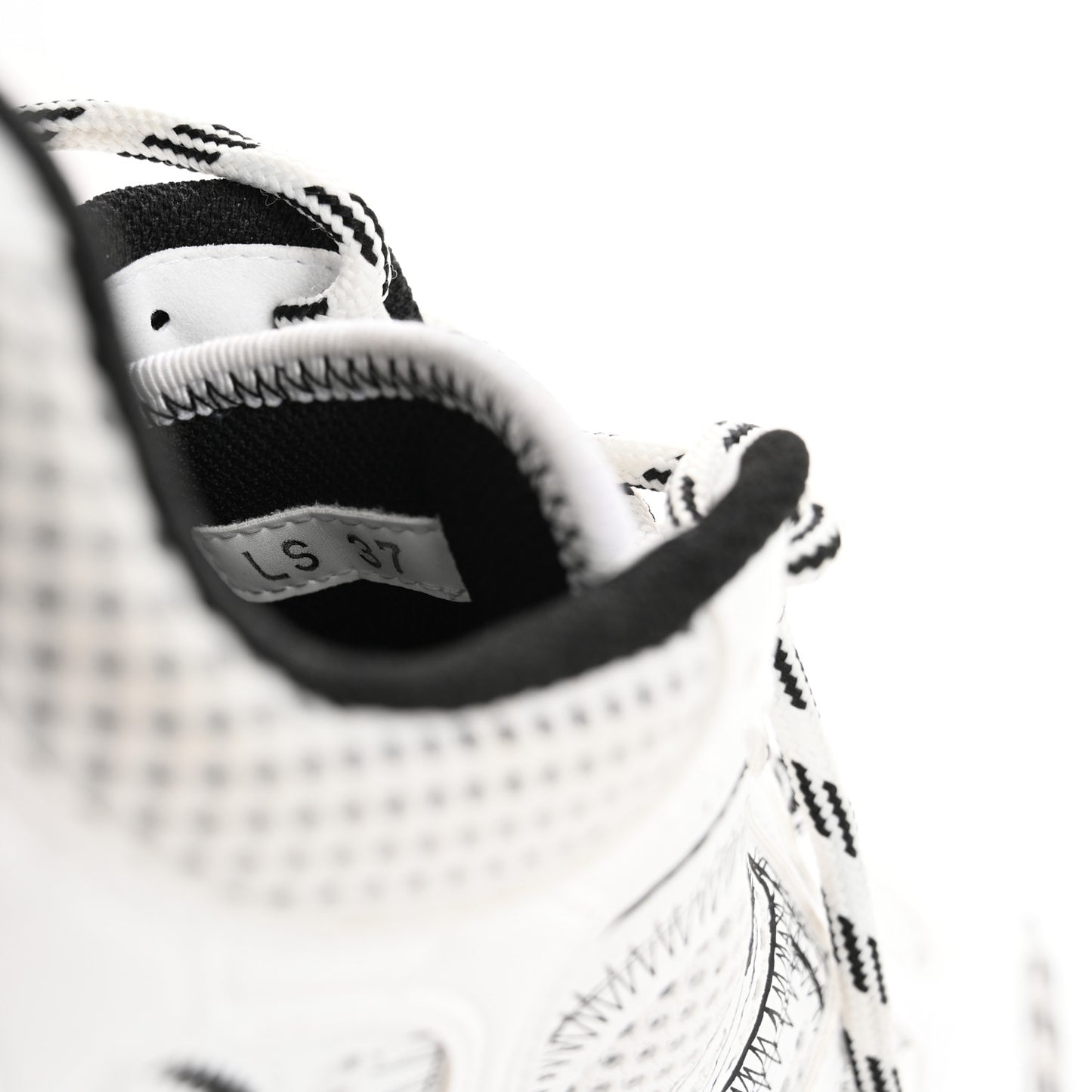 Technical Mesh Dior Chrono Sneakers 37 White Black