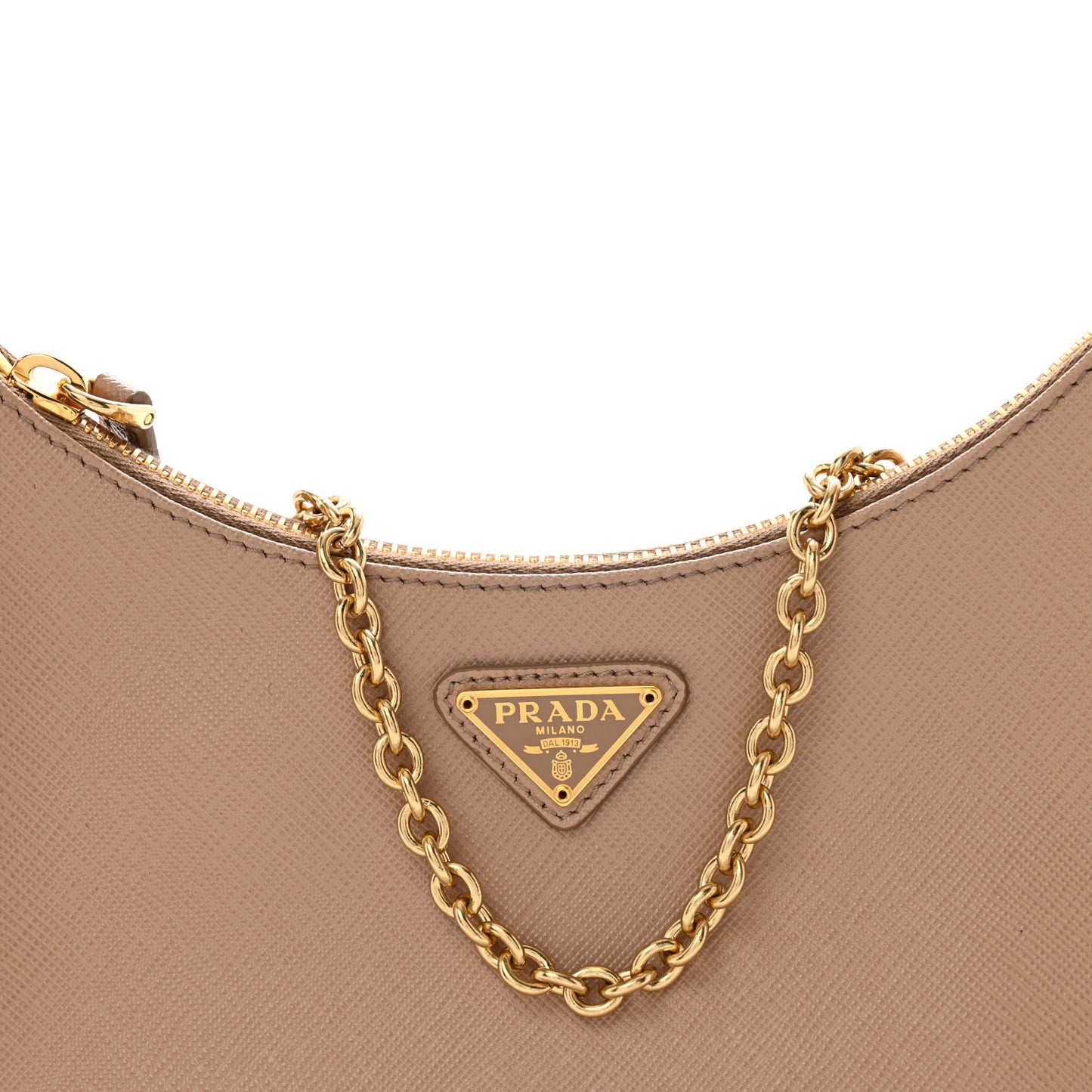 Saffiano Lux Re-Edition 2005 Shoulder Bag Cammeo
