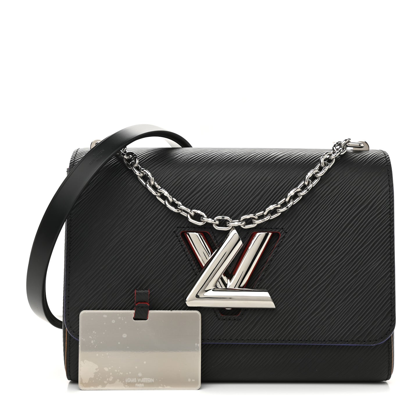Epi Twist Shoulder Bag MM Black Orange