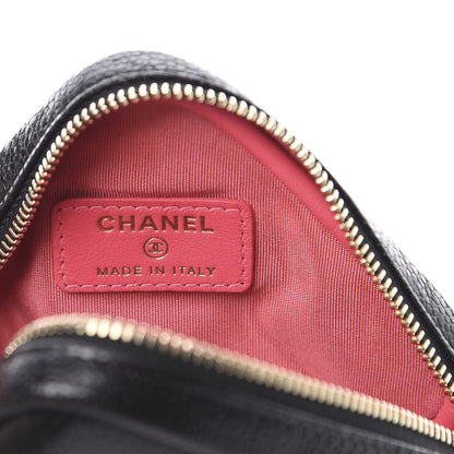 Chanel Caviar Quilted Coin Purse Belt Bag Black 6 of 10