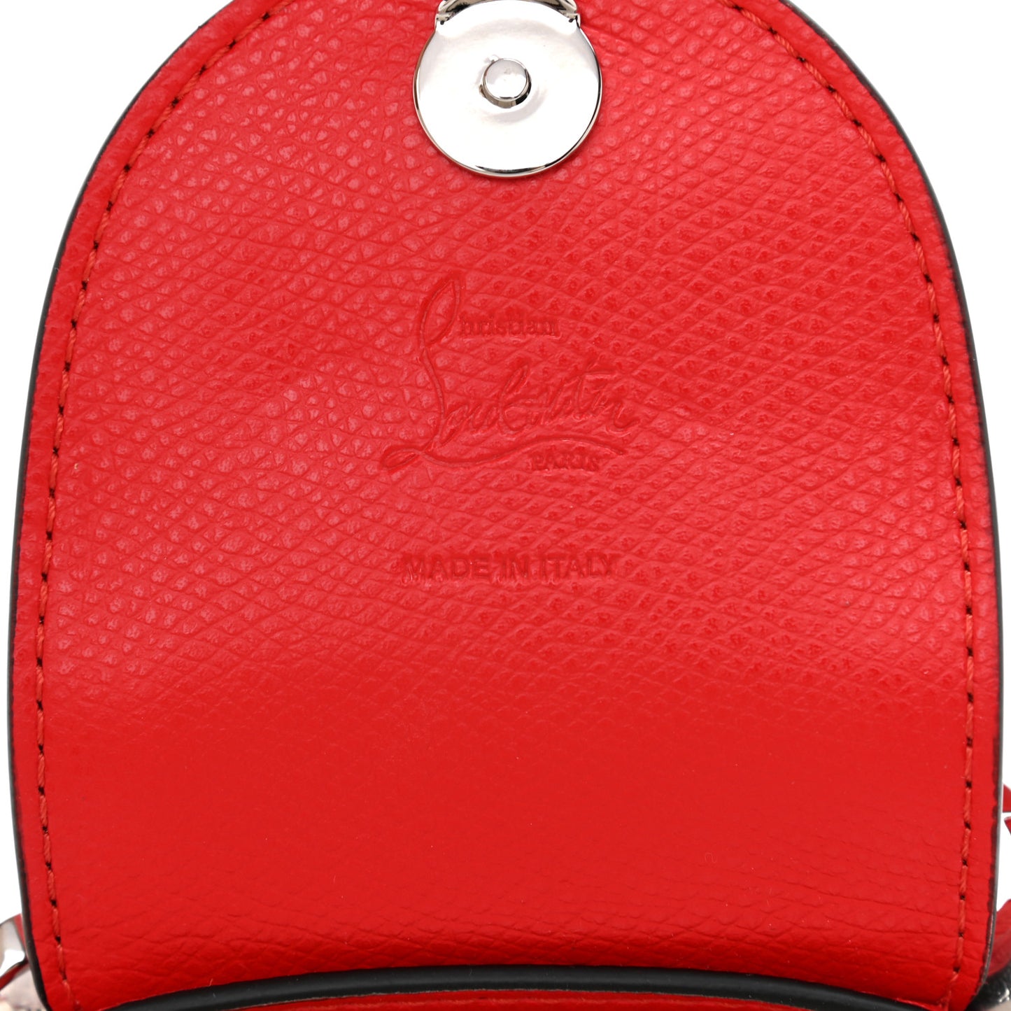 Calfskin Spiked Mini Explorafunk Keyring Bag Loubi