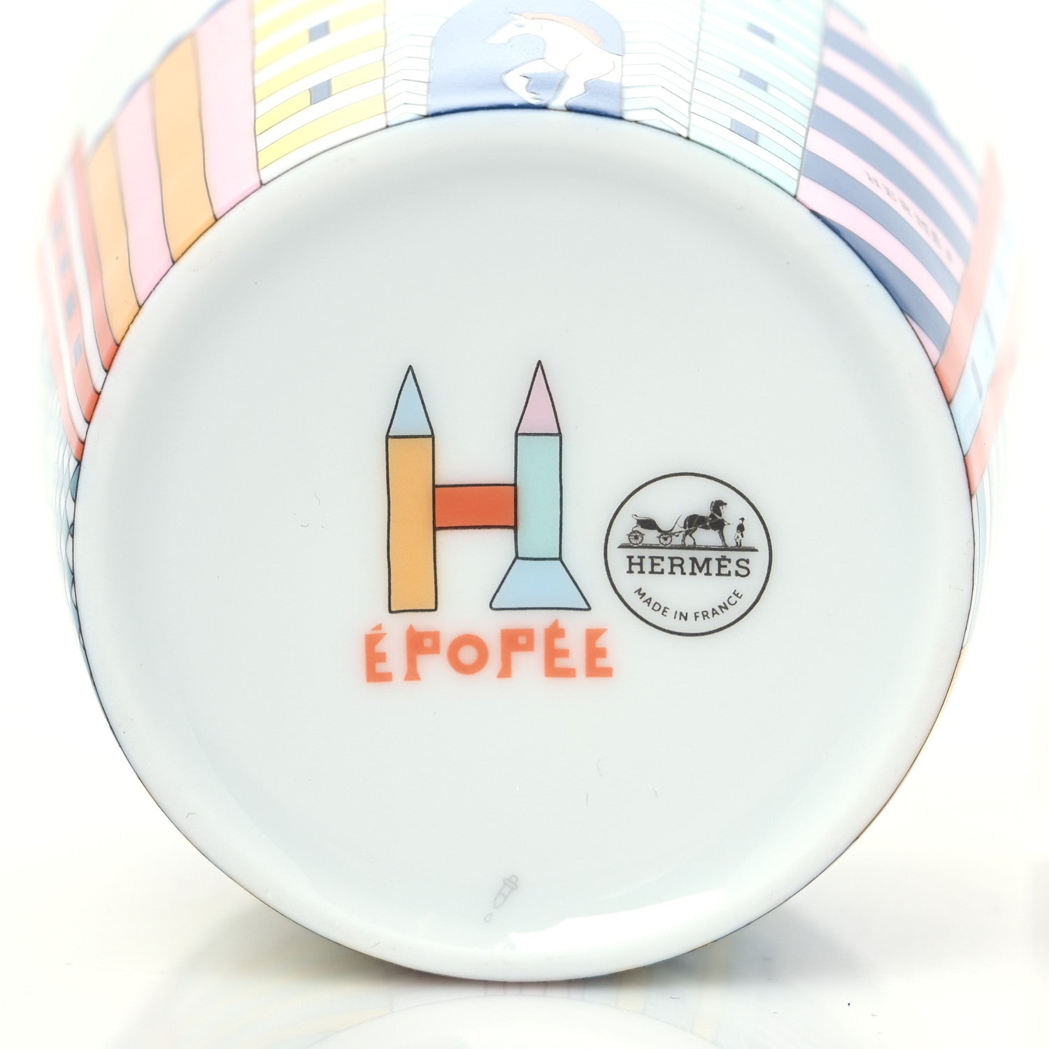 Hermes Porcelain Epopee Tumbler 5 of 8