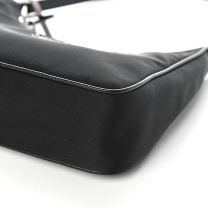 Prada Tessuto Nylon Saffiano Mini Re-Edition 2005 Bag Black 8 of 10