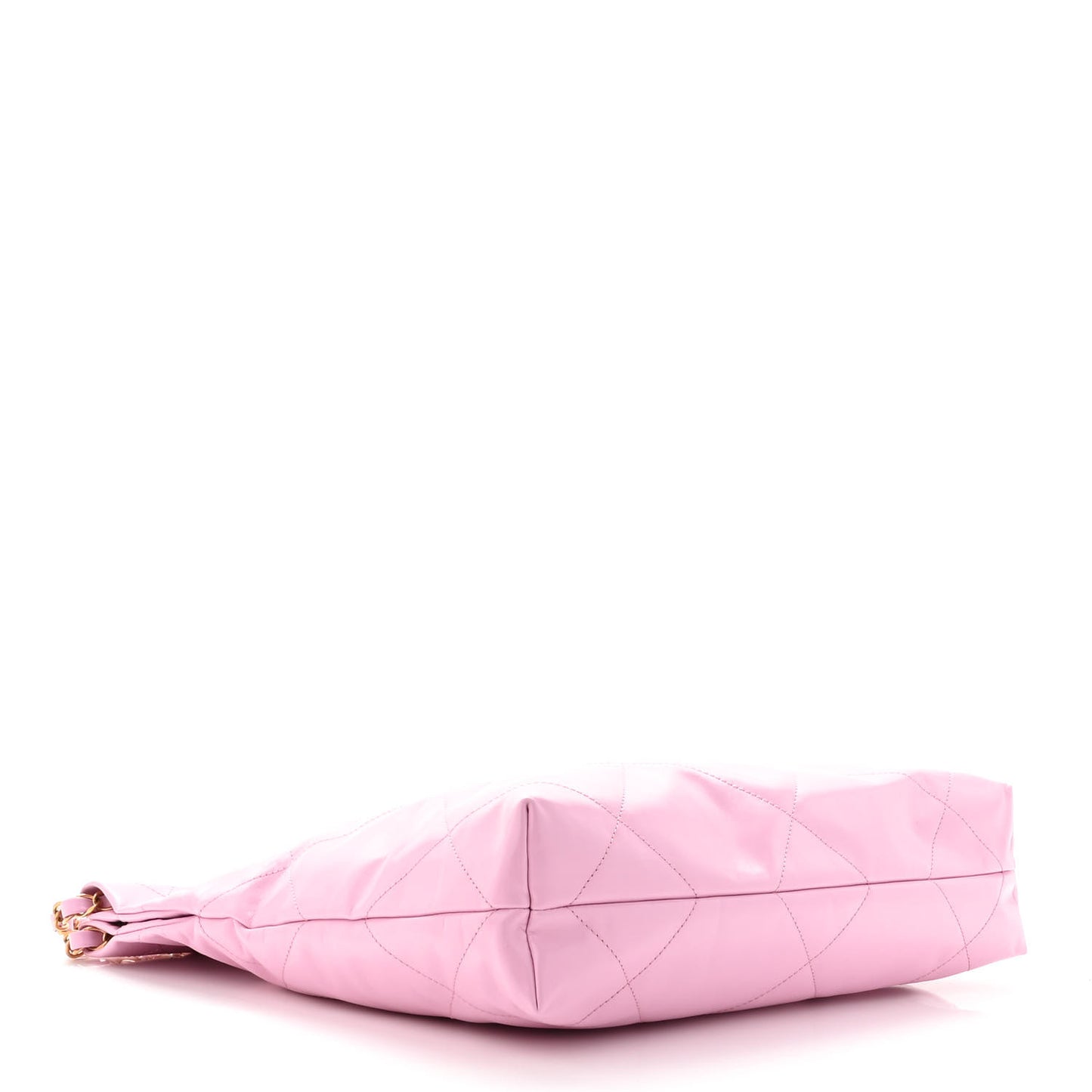 Shiny Calfskin Quilted Small Chanel 22 Pink