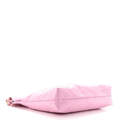 Chanel Shiny Calfskin Quilted Small Chanel 22 Pink 4 of 10