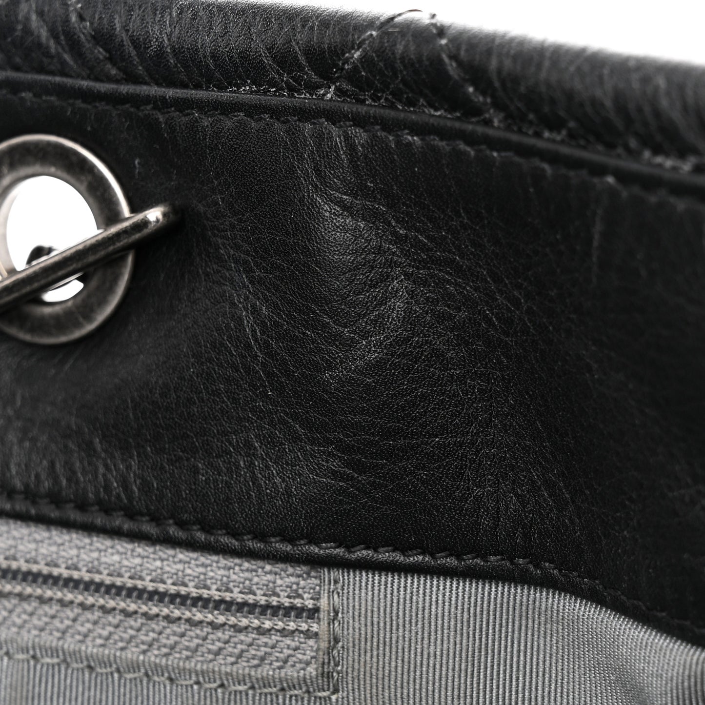 Calfskin Quilted Large Coco Pleats Tote Black
