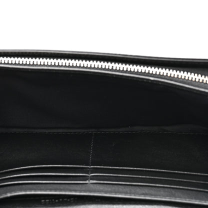 Christian Dior Patent Lambskin Cannage Lady Dior Rendezvous Wallet On Chain Black 7 of 12