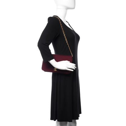 Chanel Jersey Quilted Small Single Flap Dark Red 2 of 12