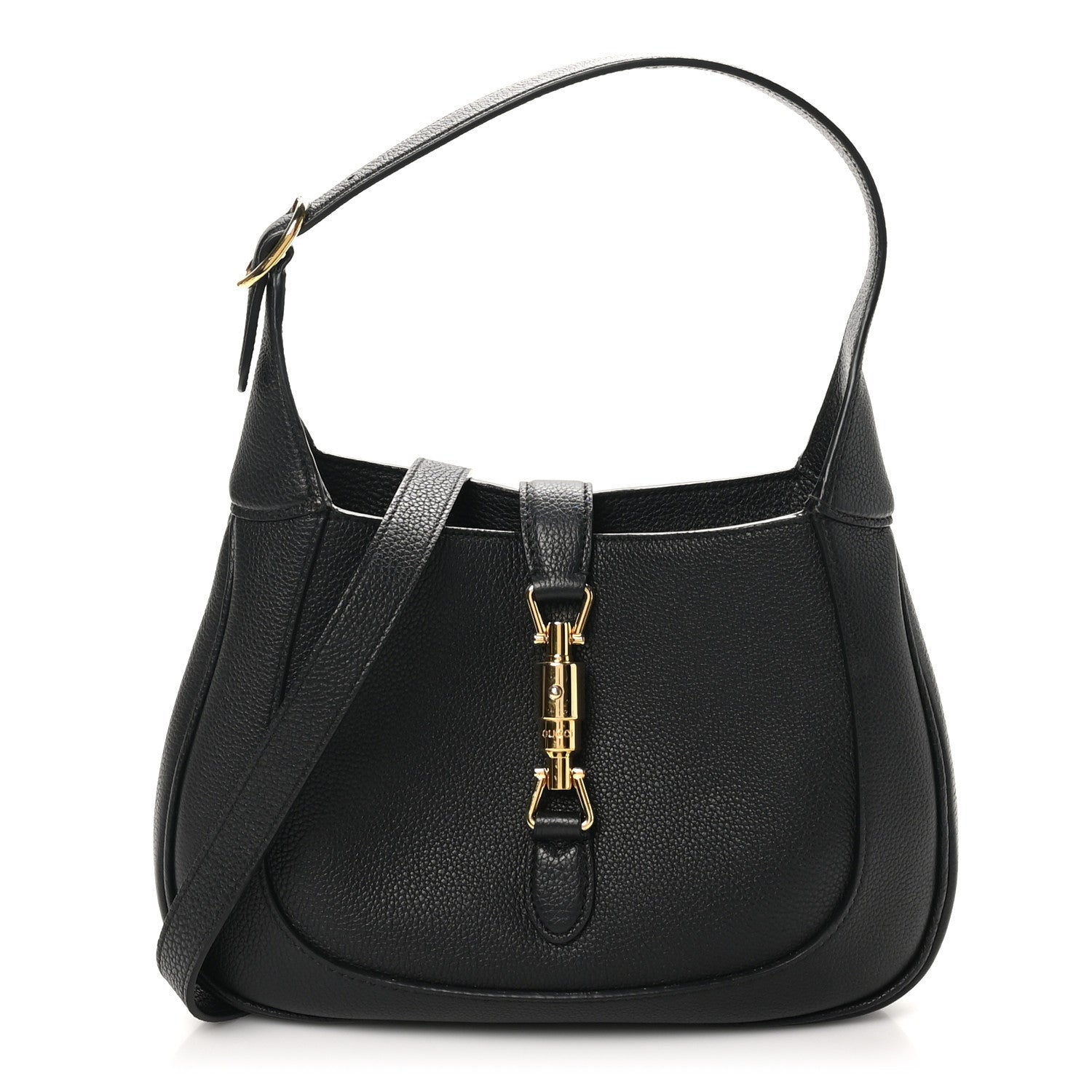 Gucci Grand Prix Calfskin Small Jackie 1961 Hobo Black 1 of 11