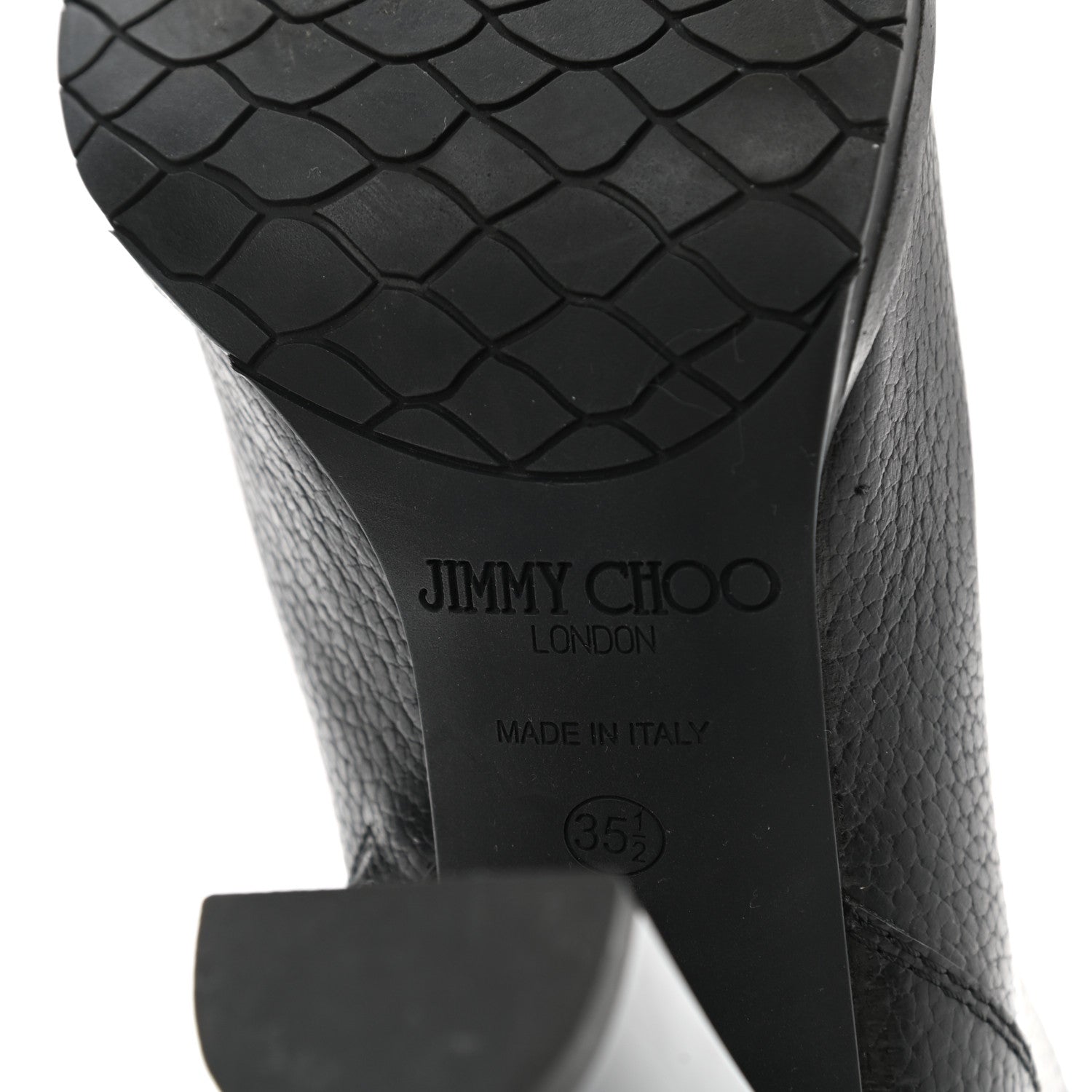 Jimmy Choo Grainy Calfskin Hart Ankle Boots 35.5 Black 6 of 7