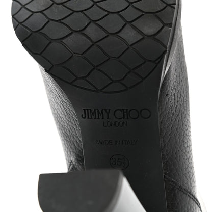 Jimmy Choo Grainy Calfskin Hart Ankle Boots 35.5 Black 6 of 7