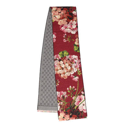 Gucci Wool GG Monogram Miniorophin Scarf Lacquer Pink 2 of 4