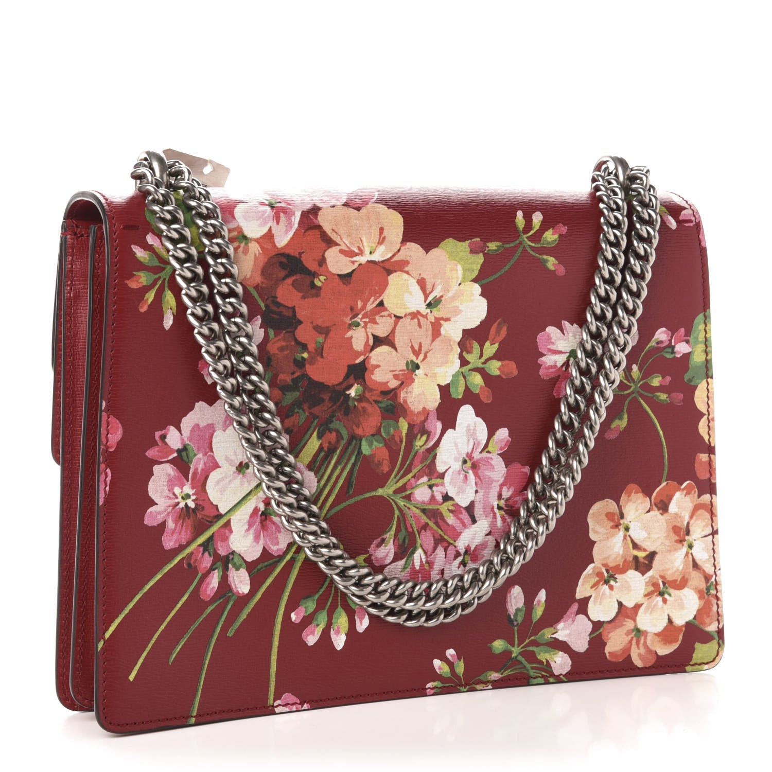 Gucci Calfskin Blooms Print Medium Dionysus Shoulder Bag Romantic Cherry Multicolor 3 of 13