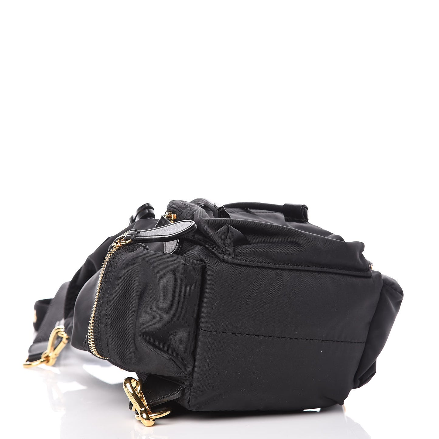 Nylon Small Rucksack Backpack Black