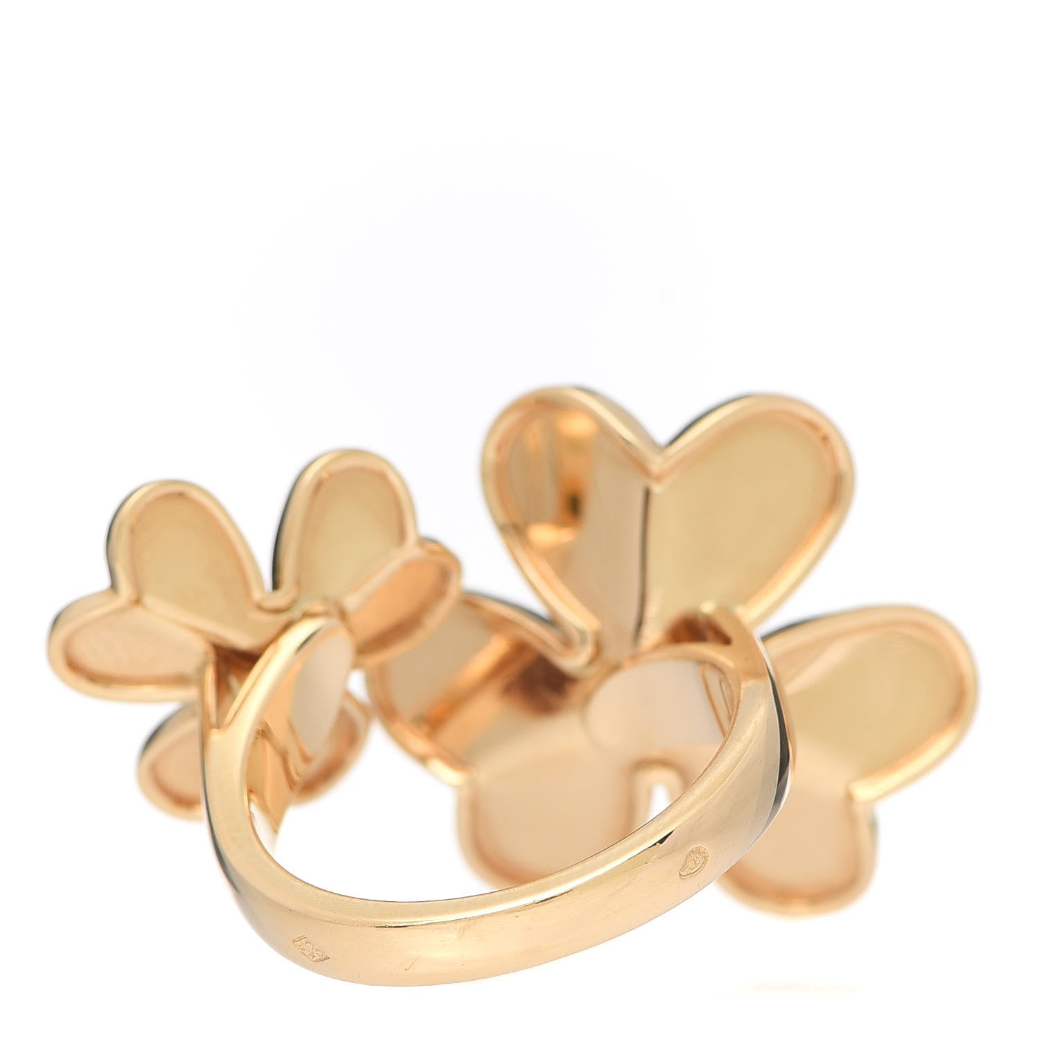 Van Cleef & Arpels 18K Yellow Gold Diamond Frivole Between The Finger Ring 54 6.75 3 of 6