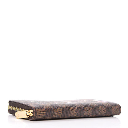 Louis Vuitton Damier Ebene Illustre Zippy Wallet Violet 4 of 9