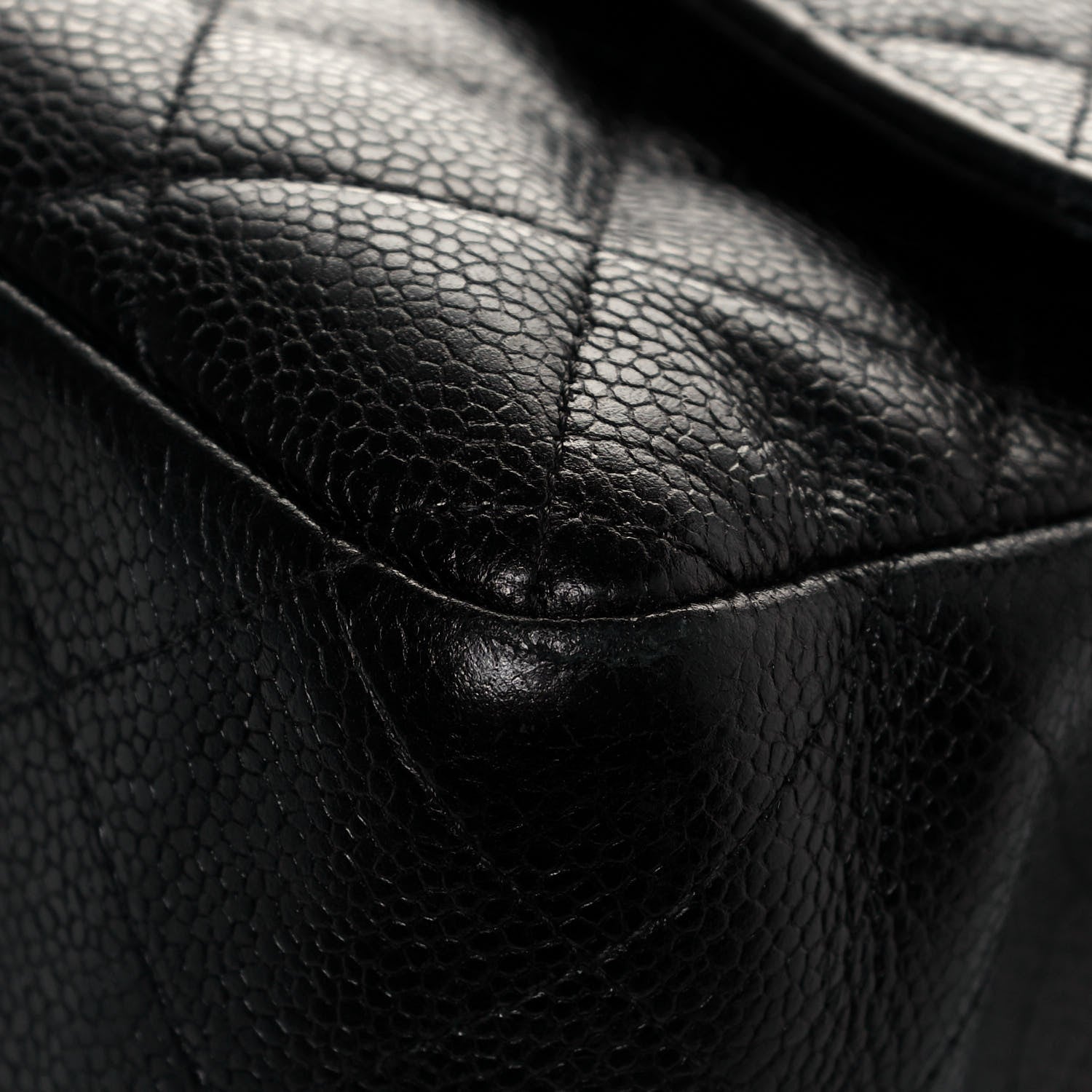 Chanel Caviar Quilted Jumbo Double Flap Black 9 of 12