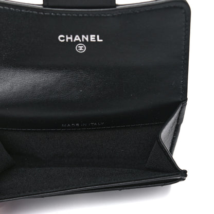 Chanel Aged Calfskin Chevron Quilted Reissue Card Holder Wallet So Black 5 of 11