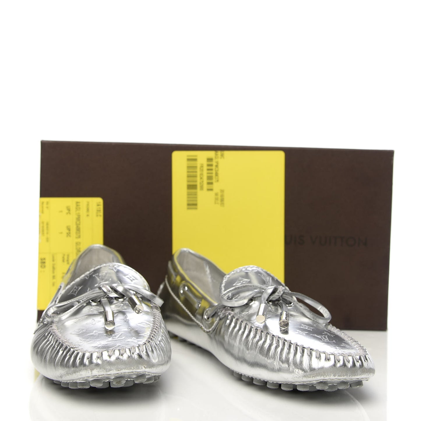 Calfskin Monogram Gloria Loafers 37.5 Silver