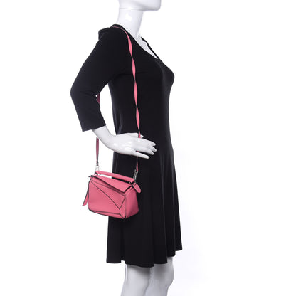 Loewe Calfskin Mini Puzzle Bag Wild Rose 2 of 9