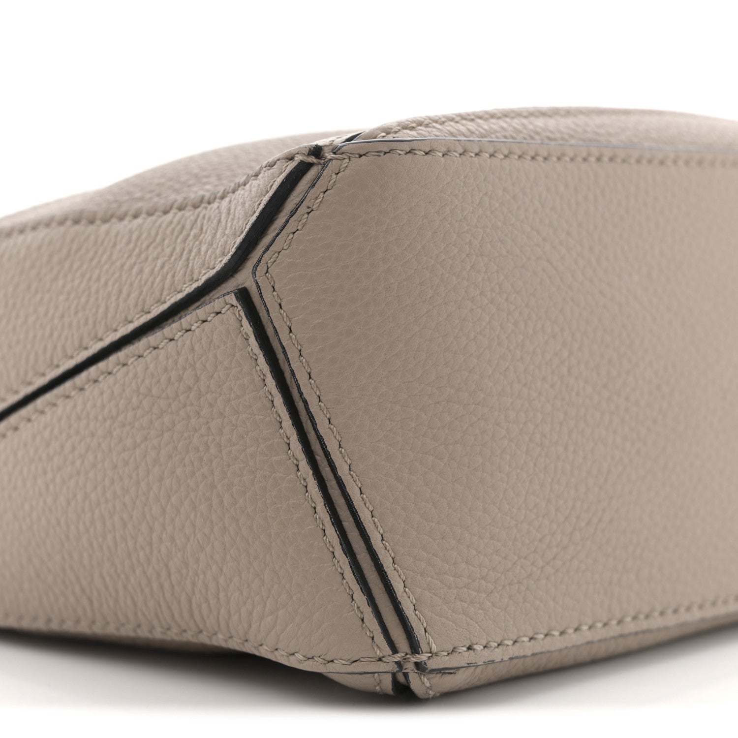 Loewe Grained Calfskin Mini Puzzle Bag Sand 9 of 11