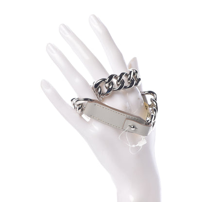 Hermes Tadelakt Palladium Frenchy Double Tour Bracelet S Gris Perle 2 of 5