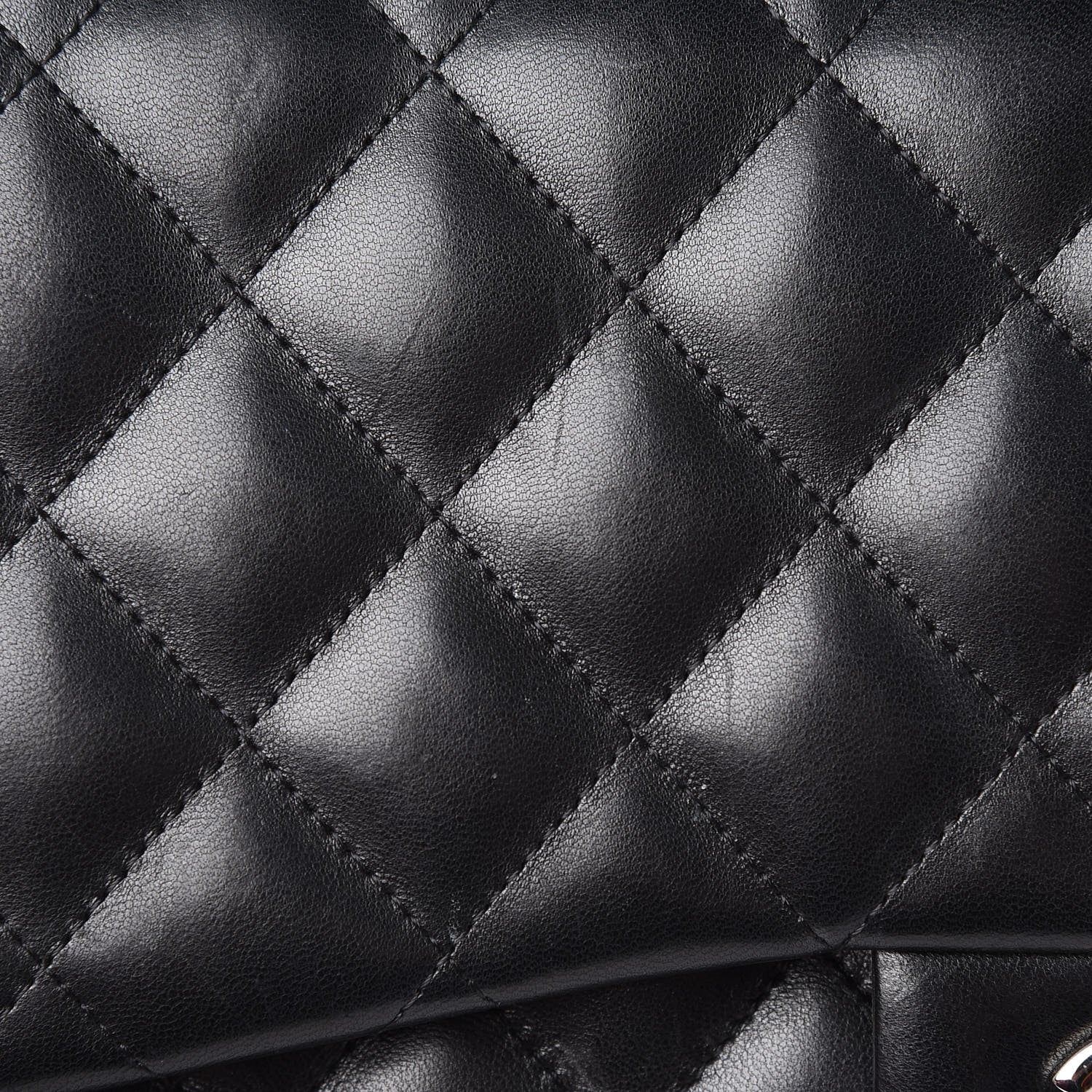 Chanel Lambskin Quilted Jumbo Double Flap Black 14 of 16