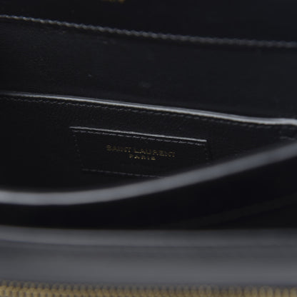 Saint Laurent Calfskin Sao Shoulder Bag Black 6 of 10