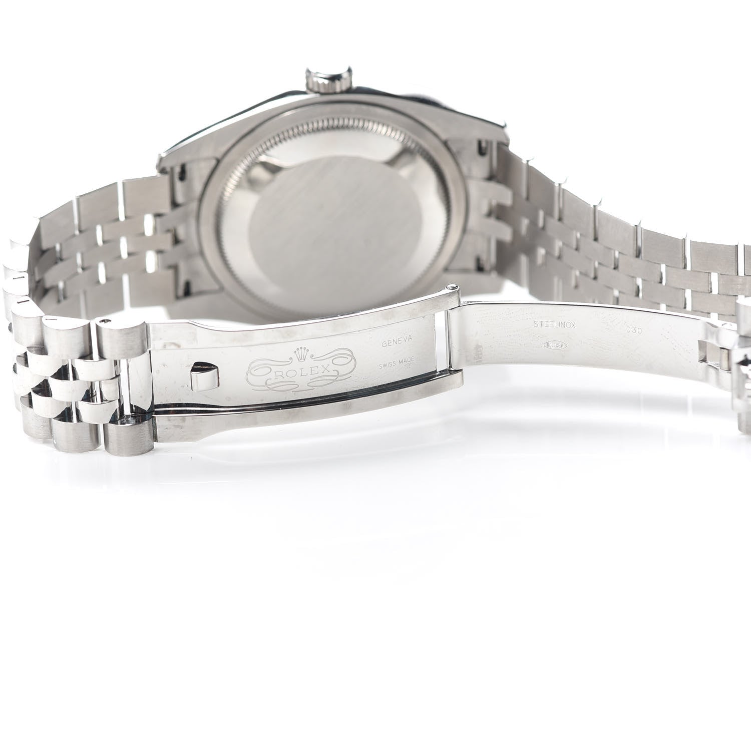 Rolex Stainless Steel 18K White Gold 36mm Oyster Perpetual Datejust Watch Pink Flowers 116234 6 of 7