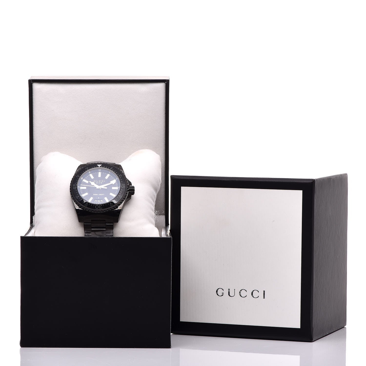 Gucci PVD Stainless Steel 45mm Dive Quartz Watch Black 9 of 9