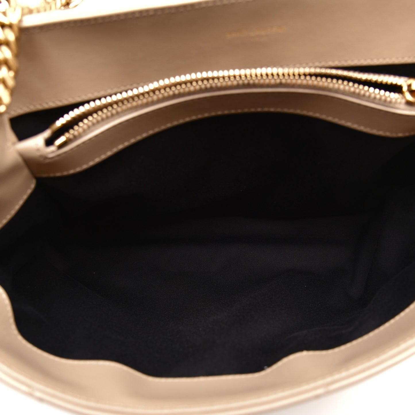 Calfskin Y Quilted Monogram Medium Loulou Chain Satchel Dark Beige