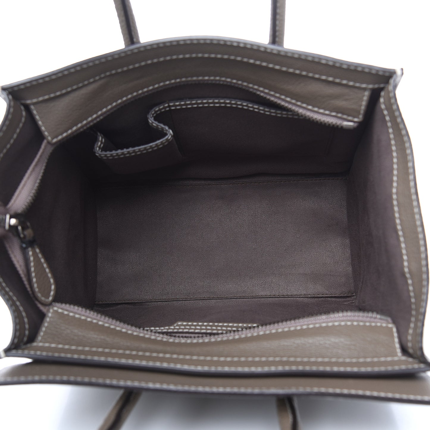 Drummed Calfskin Micro Luggage Souris