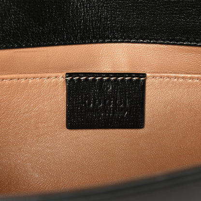Gucci Textured Calfskin Torchon GG Broadway Envelope Clutch Black 6 of 9
