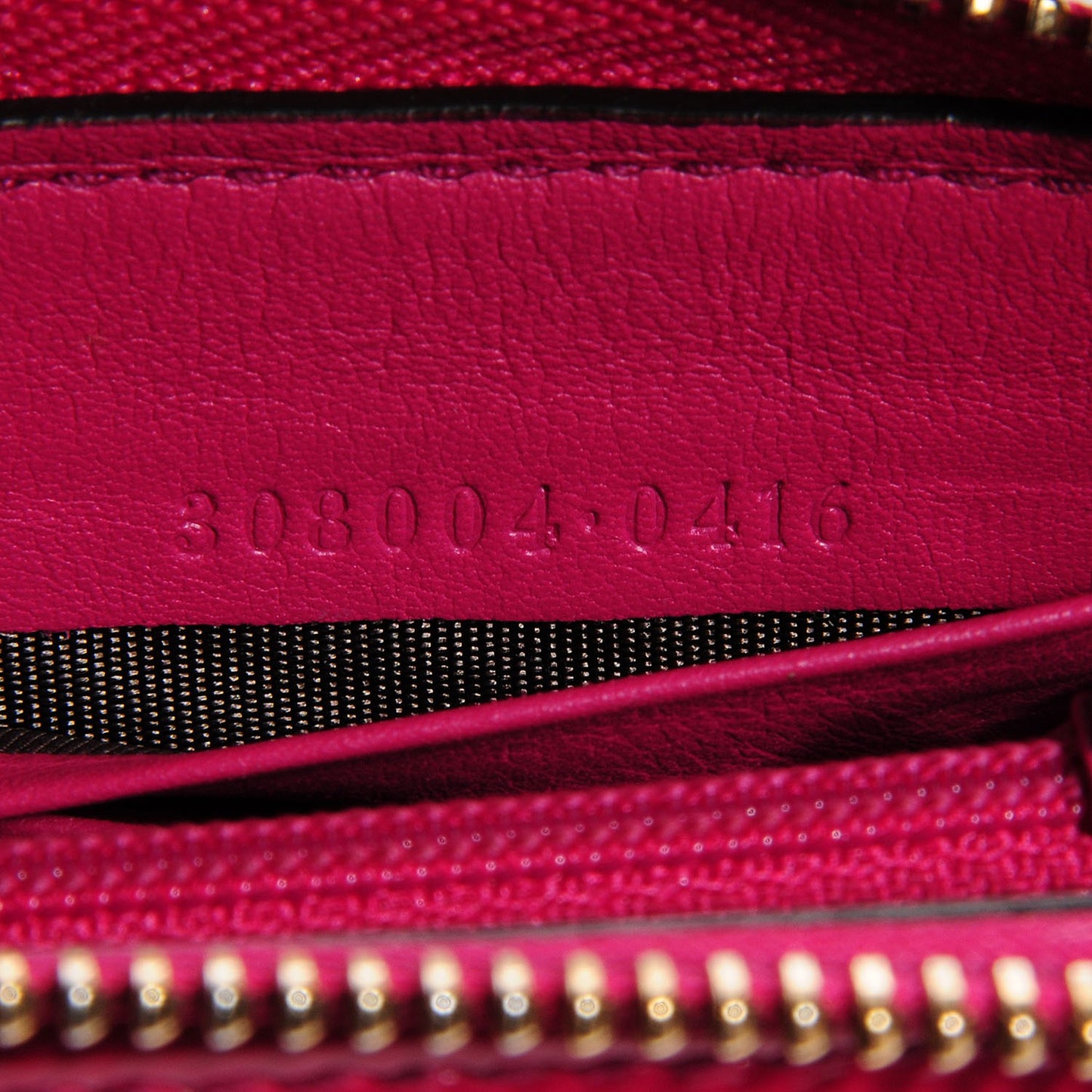 Patent Soho Zip Around Wallet Bright Bougainvillea