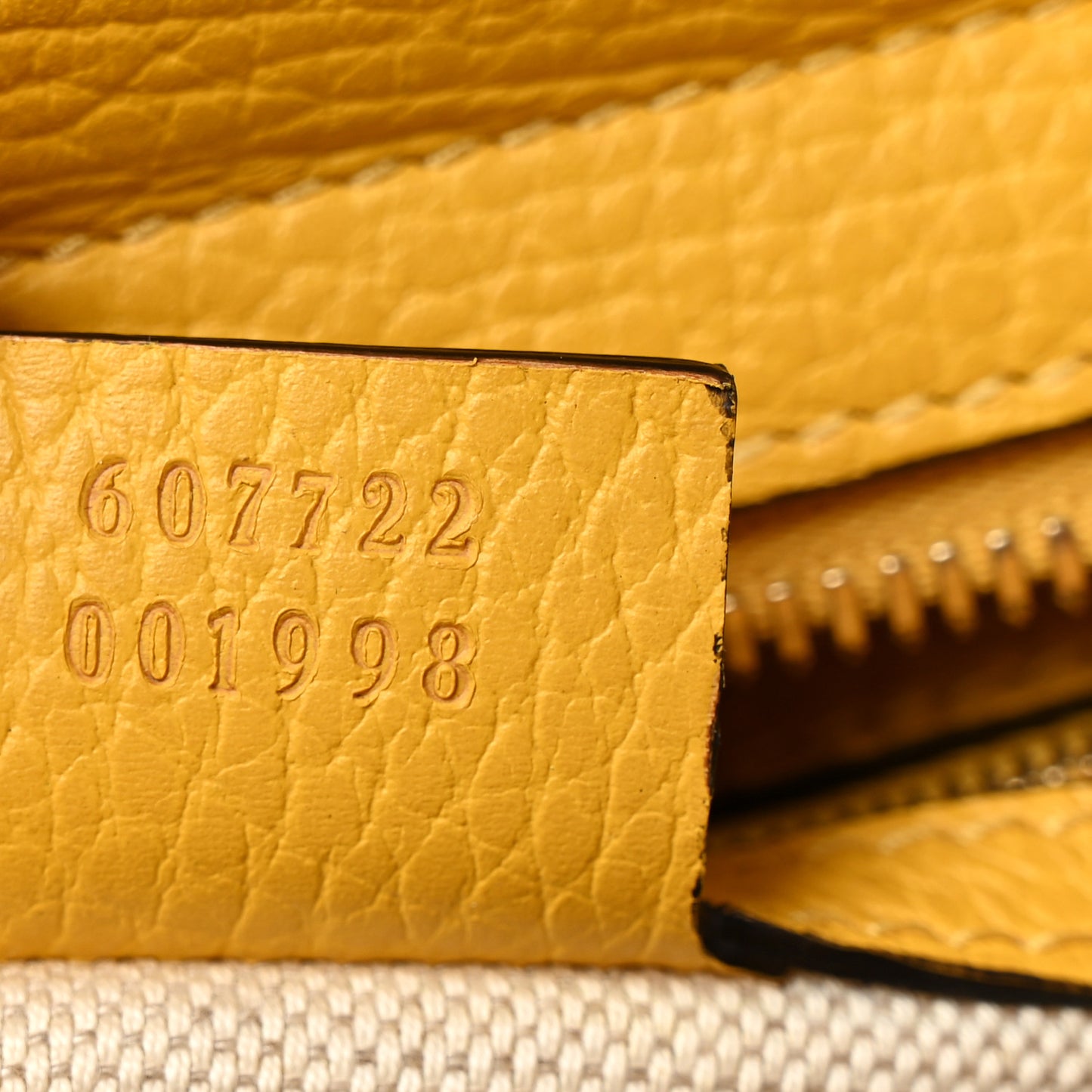 Dollar Calfskin Medium Soho Top Handle Satchel Yellow
