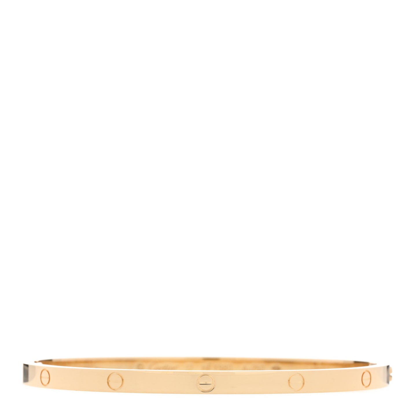 18K Yellow Gold Small LOVE Bracelet 17