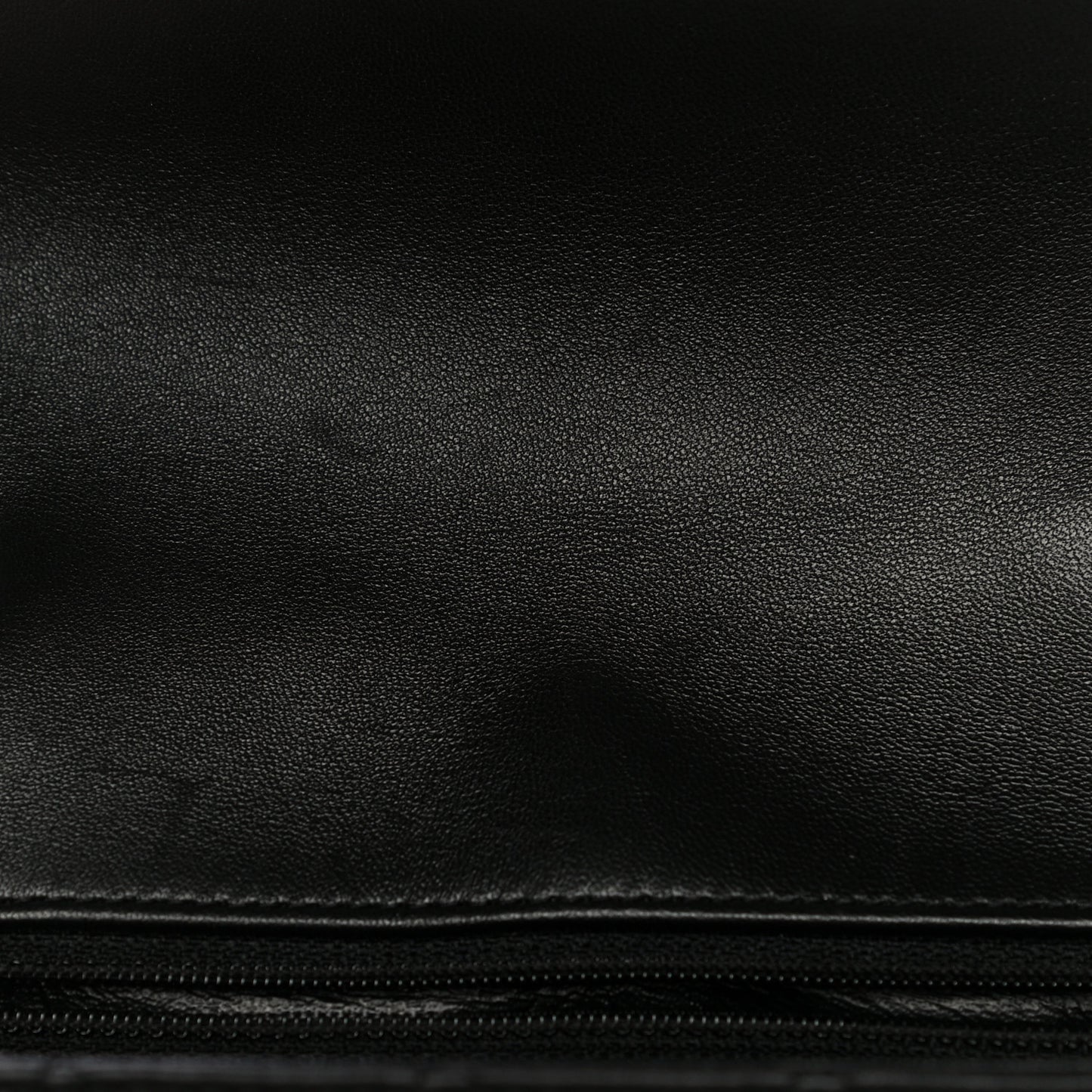 Lambskin Quilted Mini Rectangular Flap Black