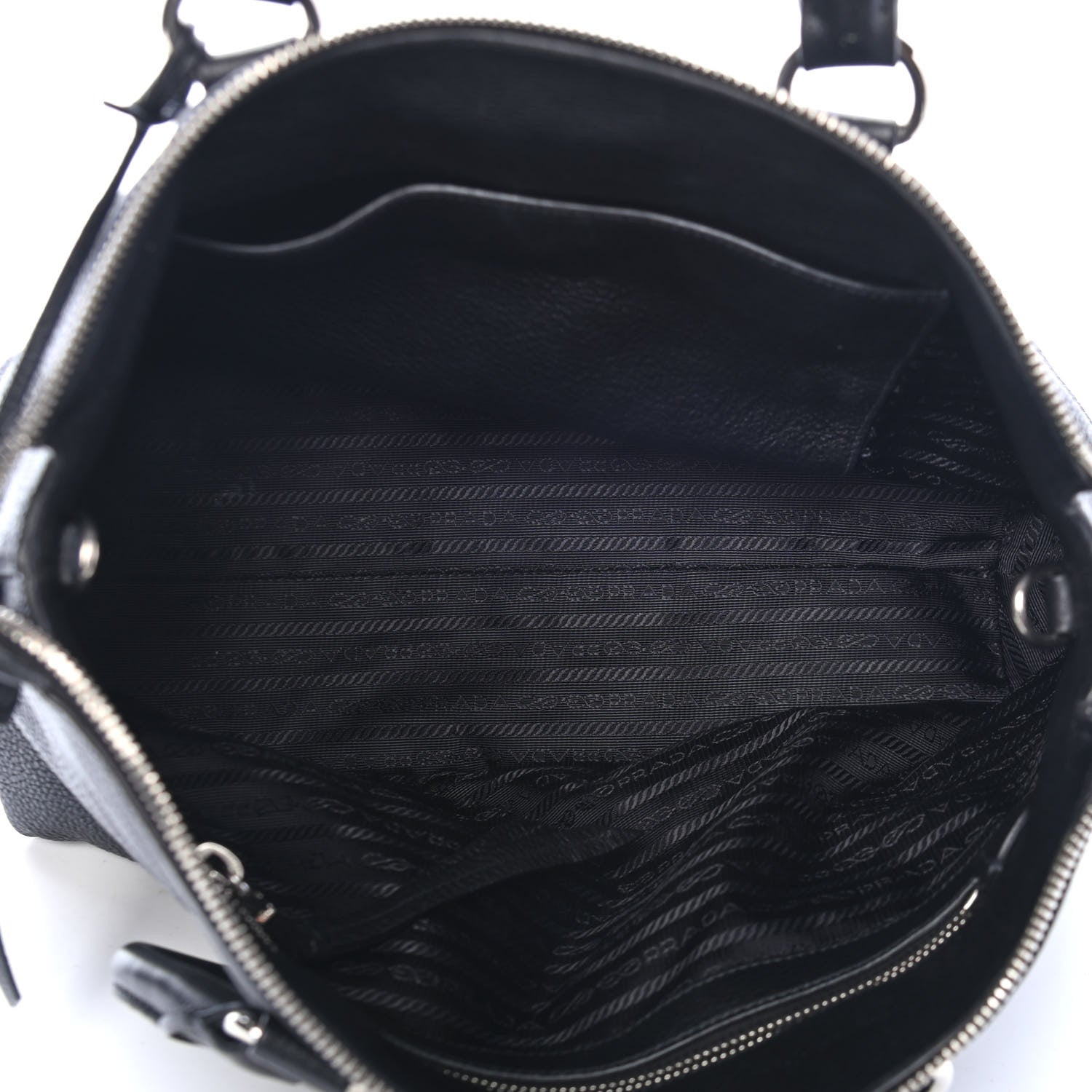 Prada Vitello Daino Tote Black 4 of 4
