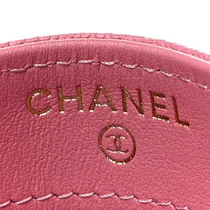 Chanel Caviar Quilted Boy Card Holder Pink 6 of 11