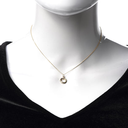 Cartier 18K Pink Yellow White Gold Diamond Trinity Pendant Necklace 2 of 5