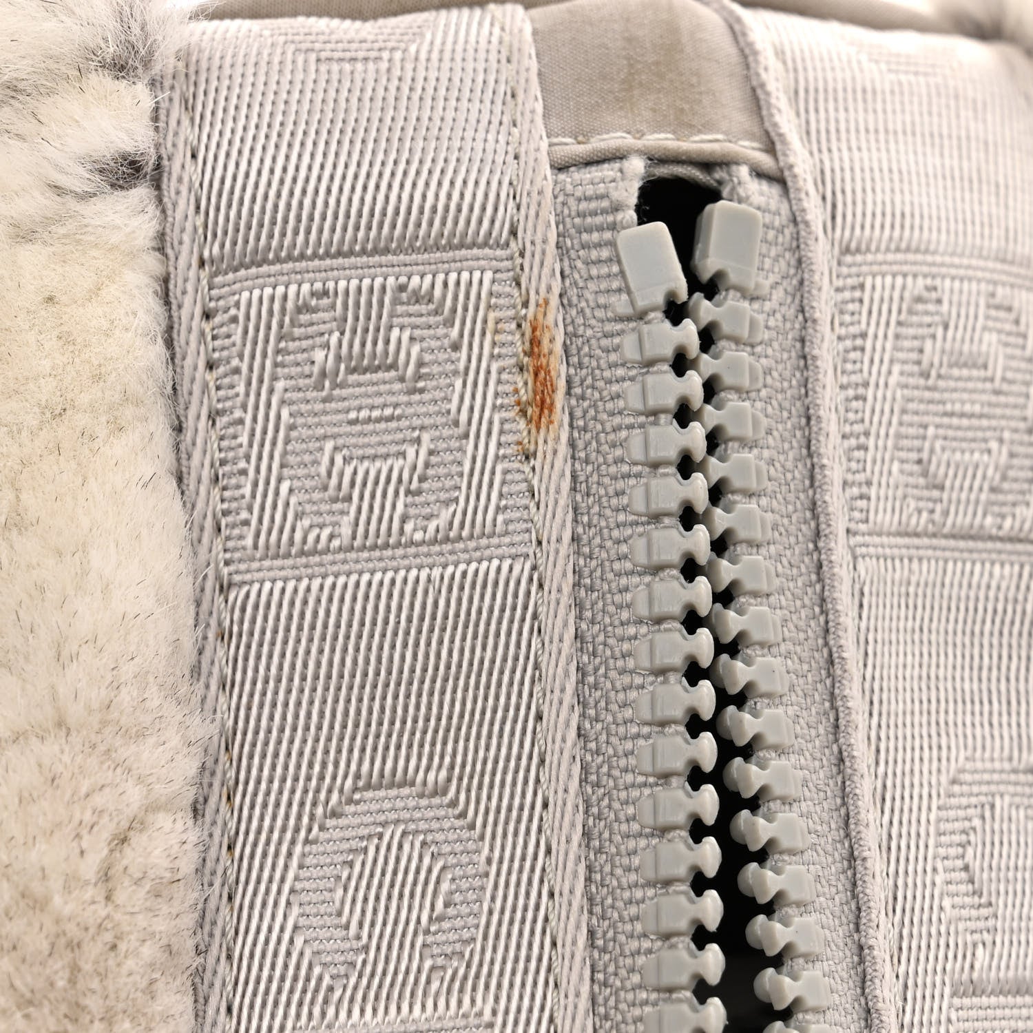 Chanel Rabbit Fur Sport Duffle Grey 10 of 11
