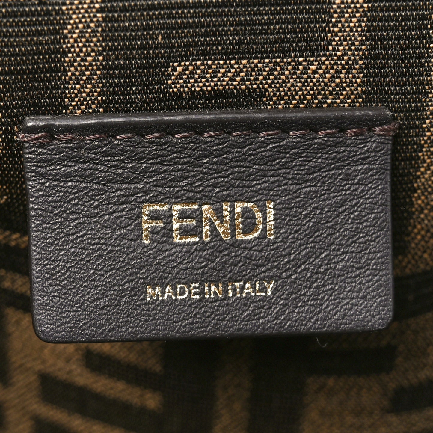 Shiny Nappa Medium Fendi First Caramello
