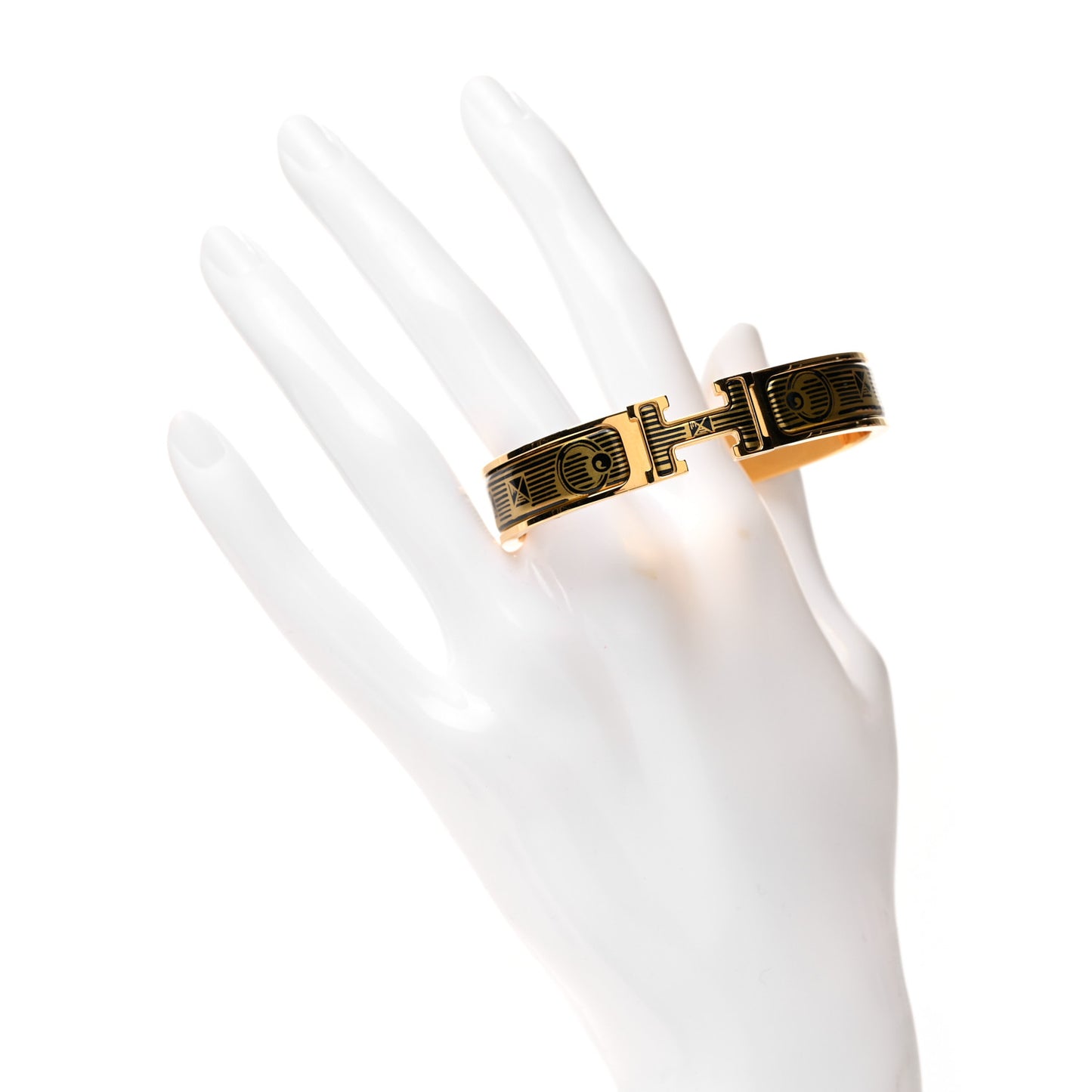 Enamel Narrow Print Clic Clac H Bracelet PM