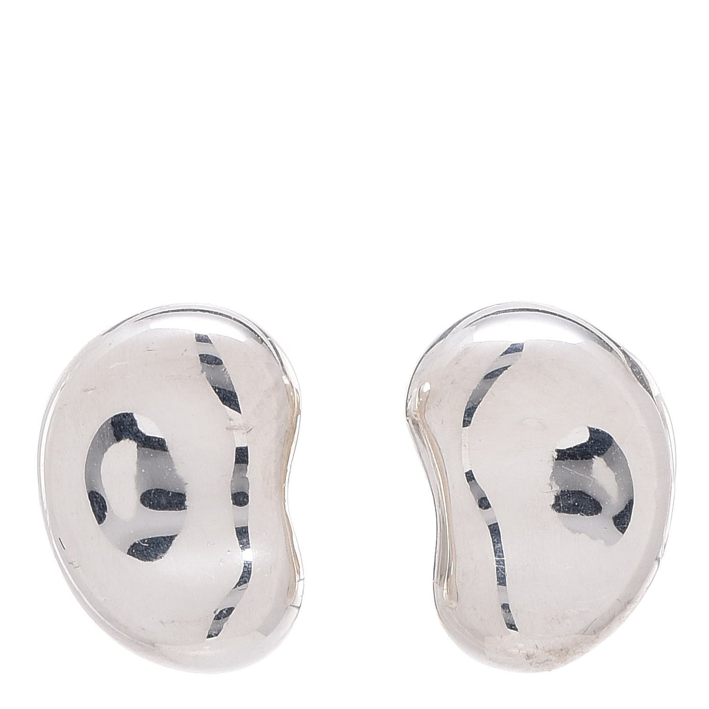 Sterling Silver 9mm Elsa Peretti Bean Earrings