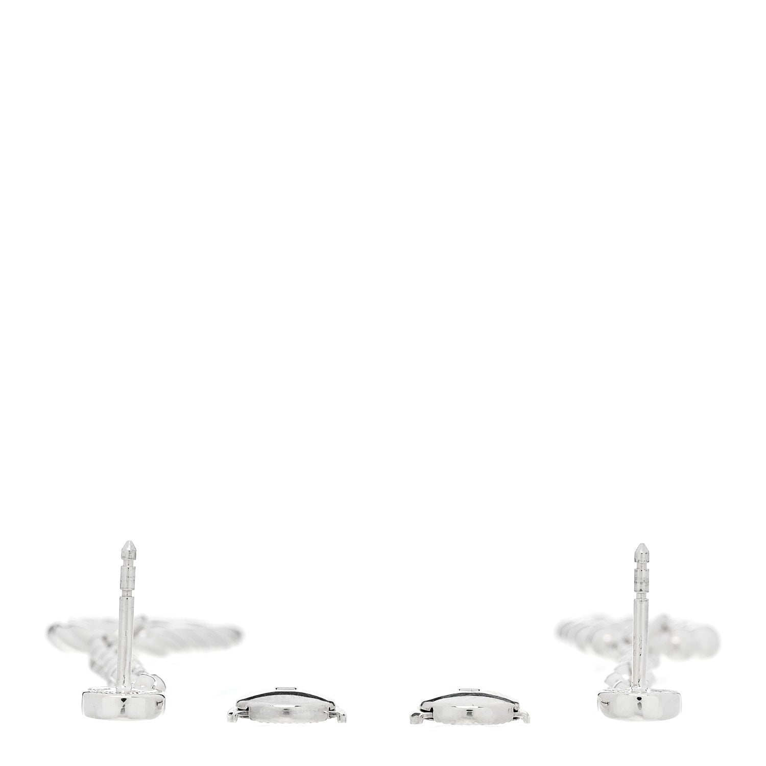 Hermes Sterling Silver Chaine d'Ancre Alea II Dangle Earrings 3 of 4